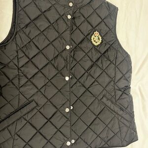 Ralph Lauren Black Quilted Vest - Women’s large